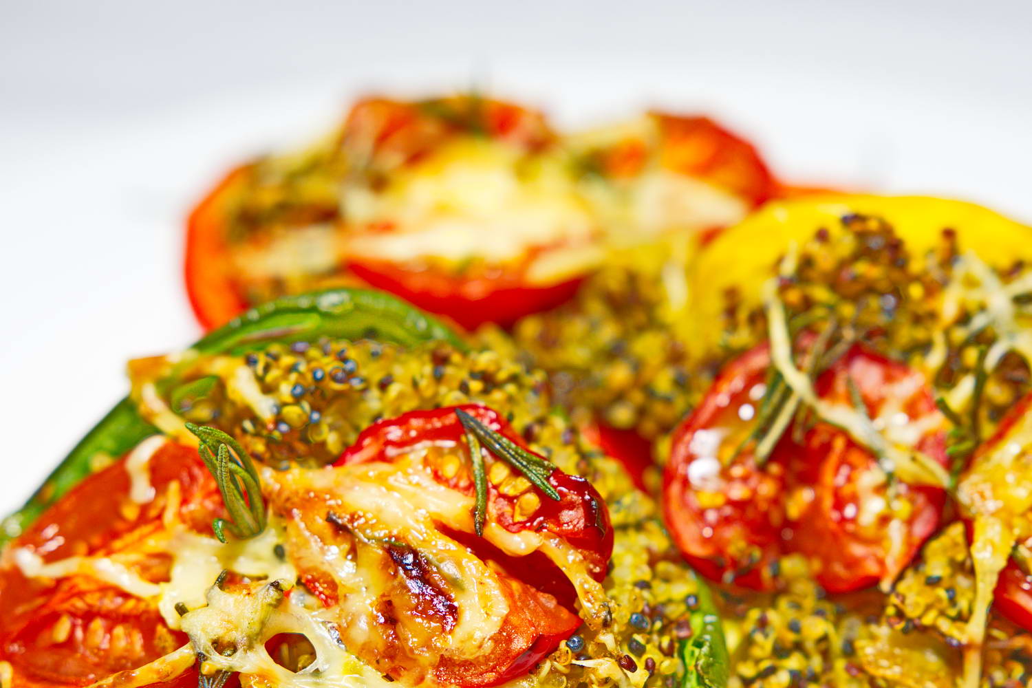 Gefüllte Paprika mit Quinoa - Wohlfühlküche