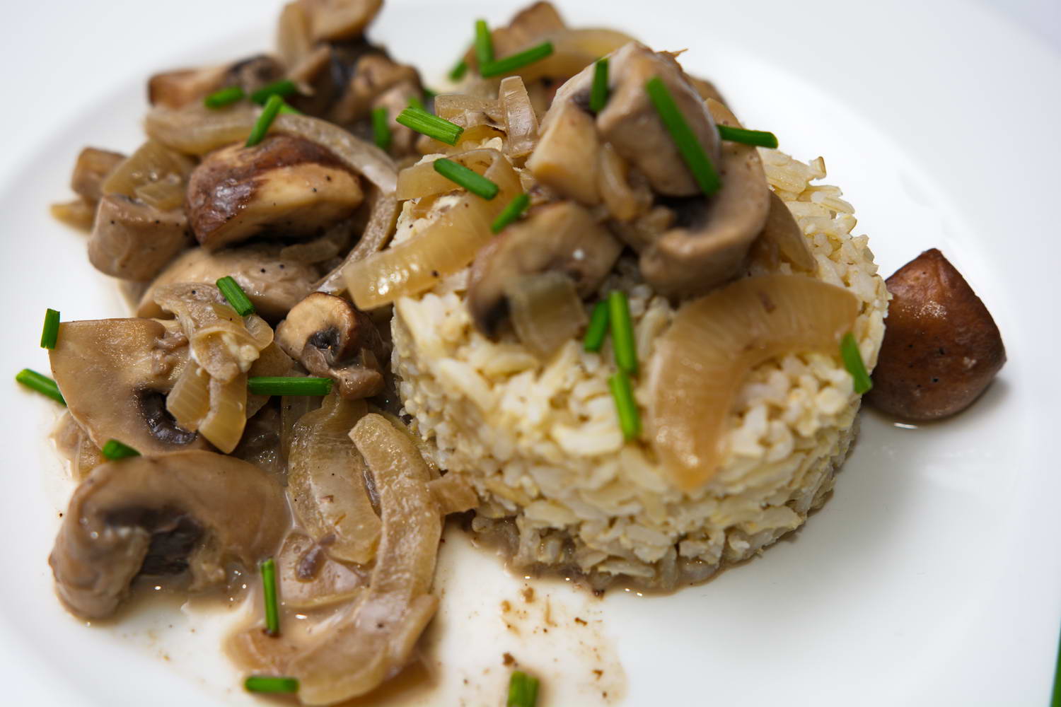 Pilzragout auf Reis - Wohlfühlküche
