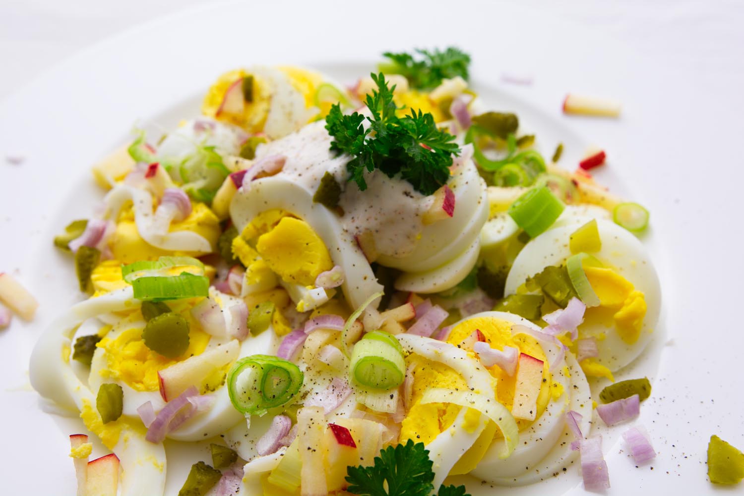 Eiersalat ohne Mayonnaise - Wohlfühlküche