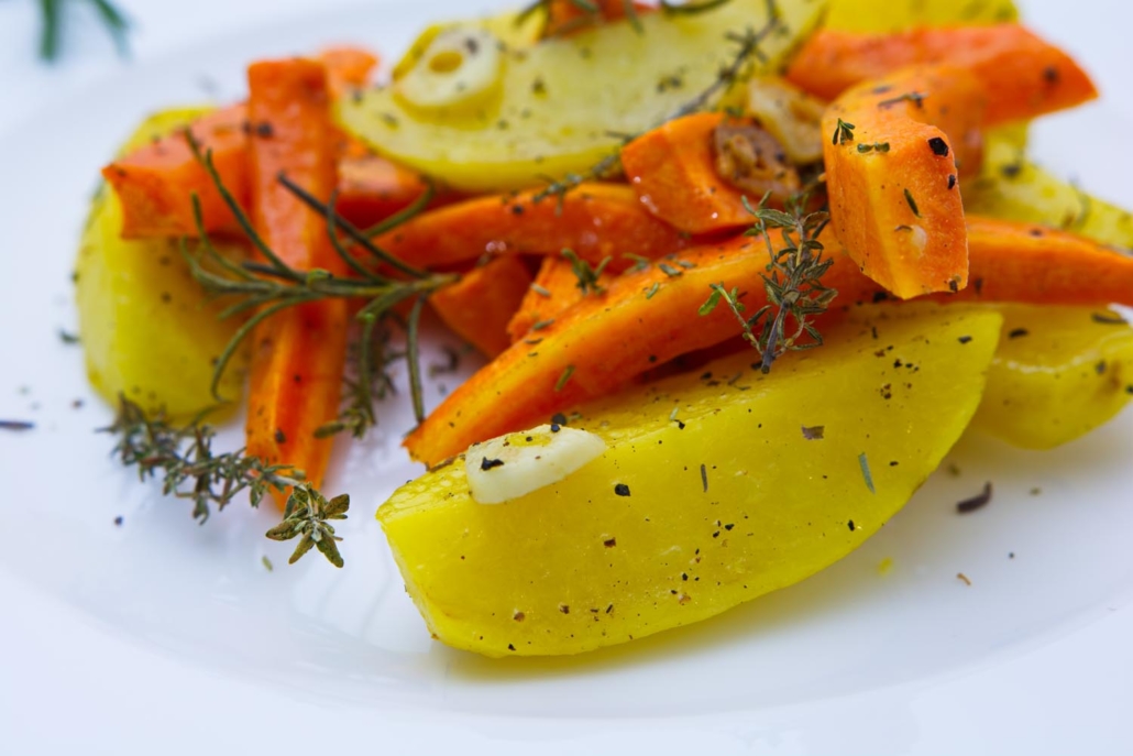 Karotten und Kartoffeln mediterran - Wohlfühlküche